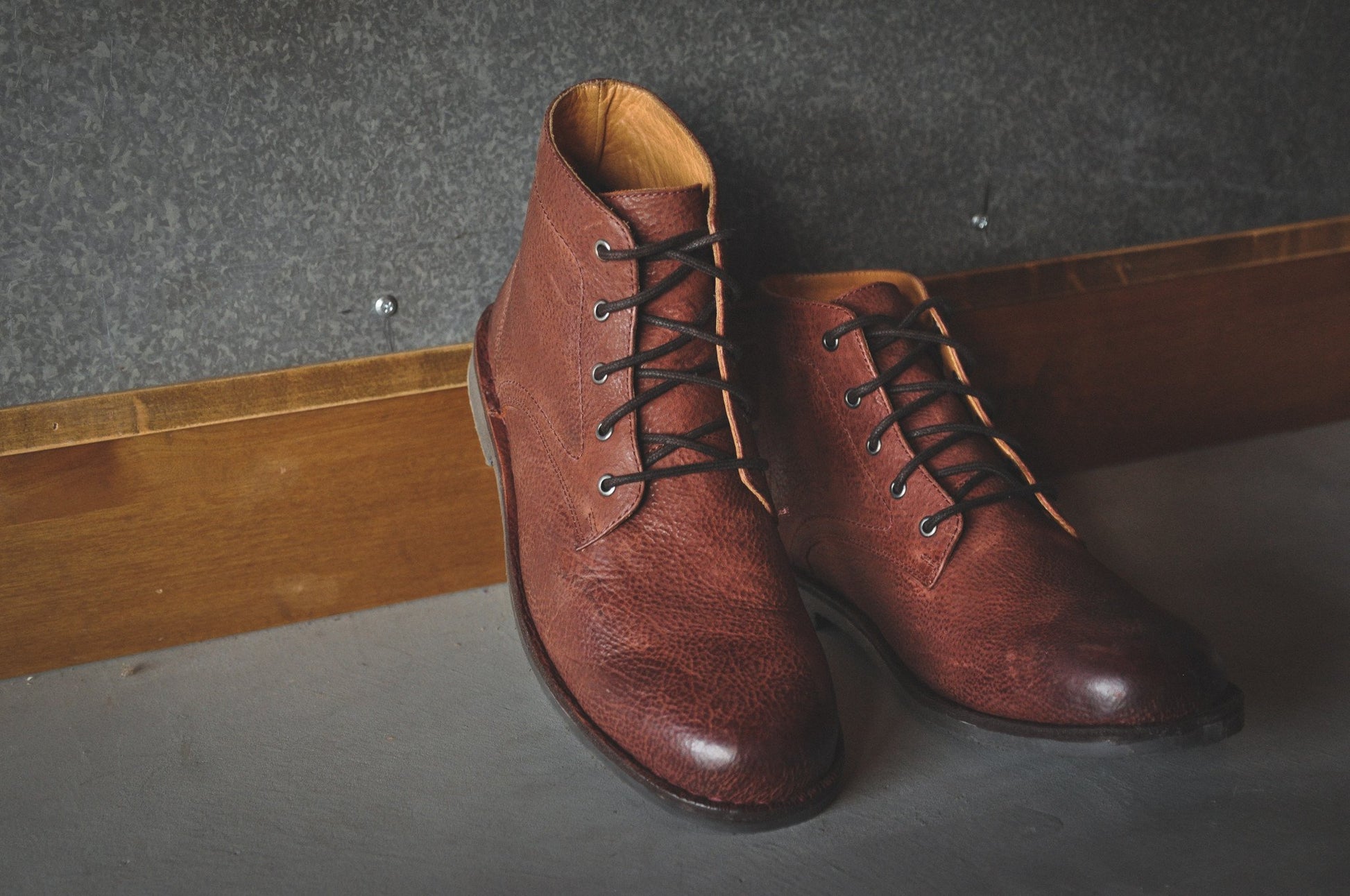 The Grover | Oxblood Leather - DropMenorca