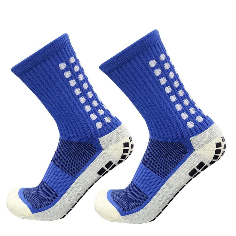 New Football Socks Men and Women Sports Socks Non-Slip Silicone Bottom Soccer Basketball Grip Socks - DropMenorca