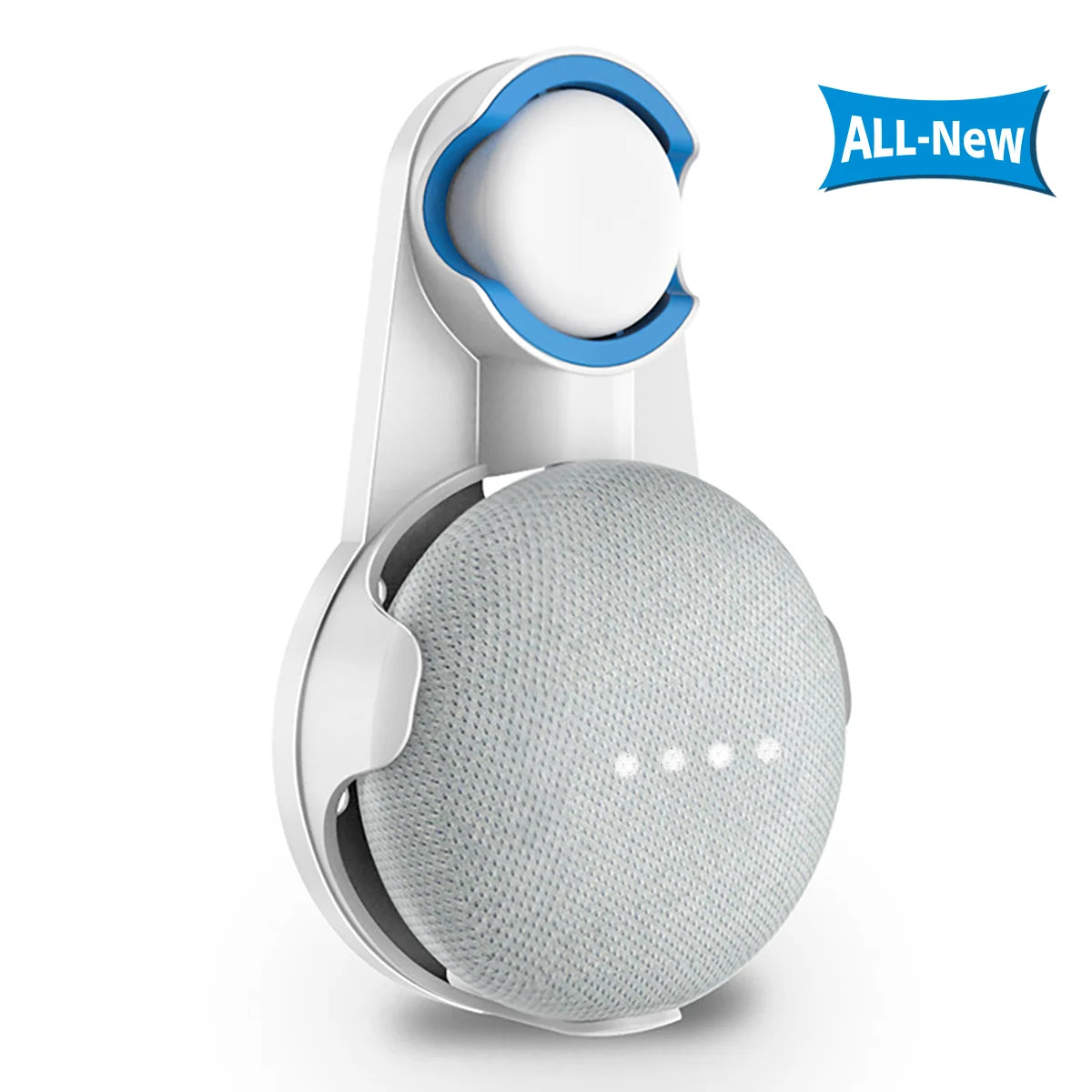 SPORTLINK for Google Home Nest Mini 2nd Gen Outlet Wall Holder Bracket Voice Assistant Speaker Mount Built-In Cable Management - DropMenorca