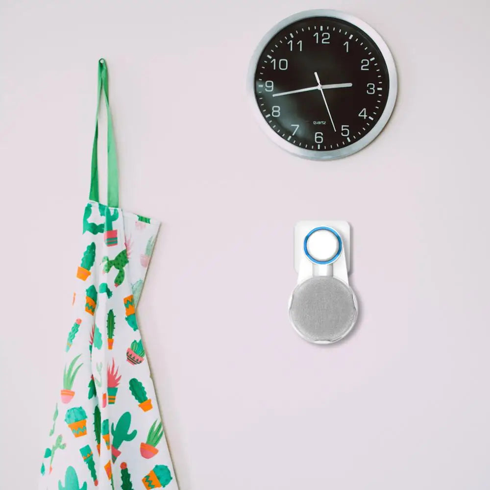 SPORTLINK for Google Home Nest Mini 2nd Gen Outlet Wall Holder Bracket Voice Assistant Speaker Mount Built-In Cable Management - DropMenorca