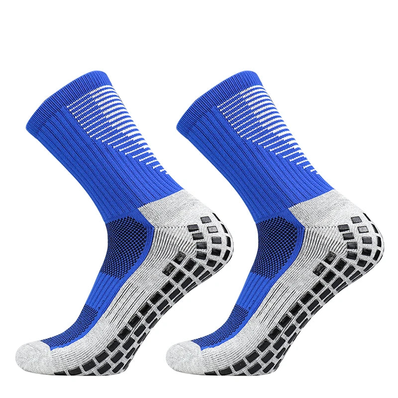 New Football Socks Men and Women Sports Socks Non-Slip Silicone Bottom Soccer Basketball Grip Socks - DropMenorca