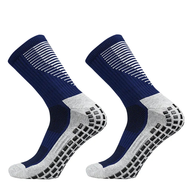 New Football Socks Men and Women Sports Socks Non-Slip Silicone Bottom Soccer Basketball Grip Socks - DropMenorca