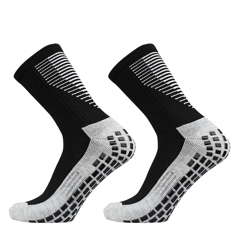 New Football Socks Men and Women Sports Socks Non-Slip Silicone Bottom Soccer Basketball Grip Socks - DropMenorca