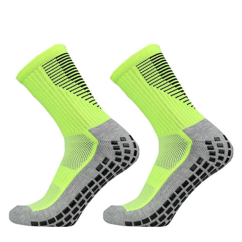 New Football Socks Men and Women Sports Socks Non-Slip Silicone Bottom Soccer Basketball Grip Socks - DropMenorca